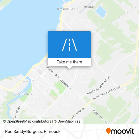 Rue Sandy-Burgess map