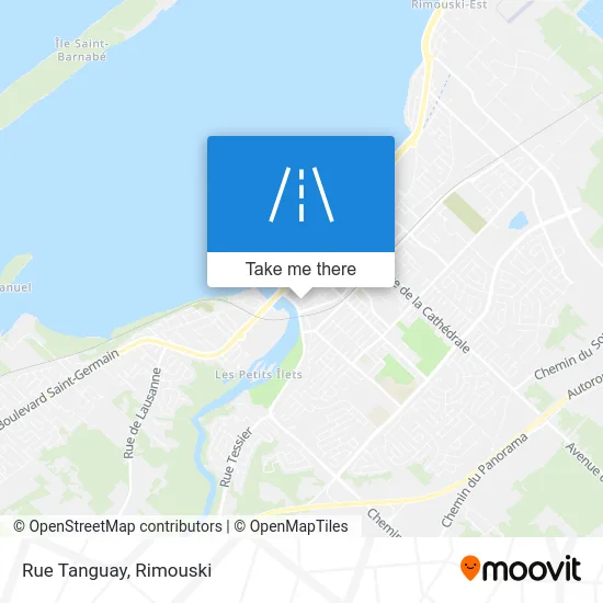 Rue Tanguay map