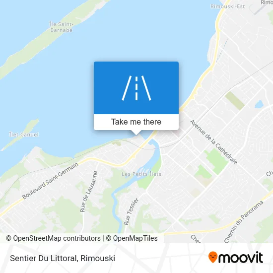 Sentier Du Littoral map