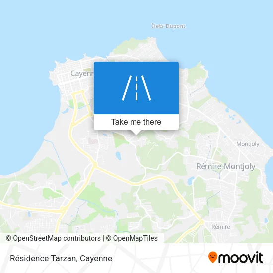 Résidence Tarzan map