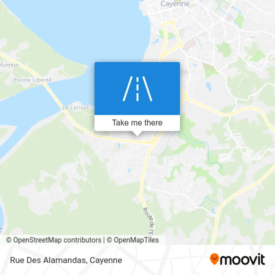 Rue Des Alamandas map