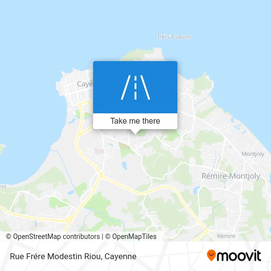 Rue Frére Modestin Riou map