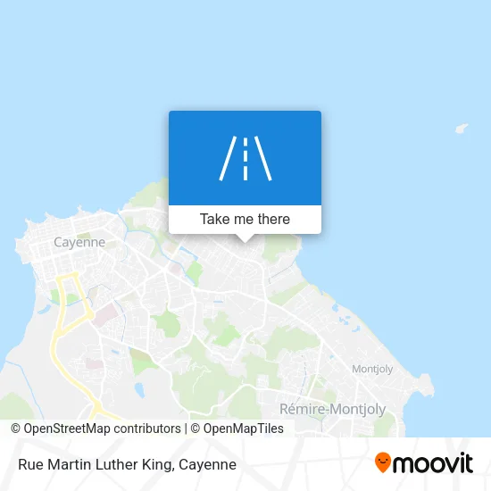 Rue Martin Luther King map