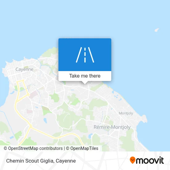 Chemin Scout Giglia map