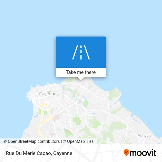Rue Du Merle Cacao map