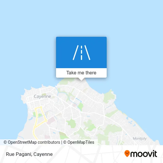 Rue Pagani map
