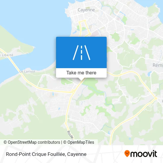 Rond-Point Crique Fouillée map