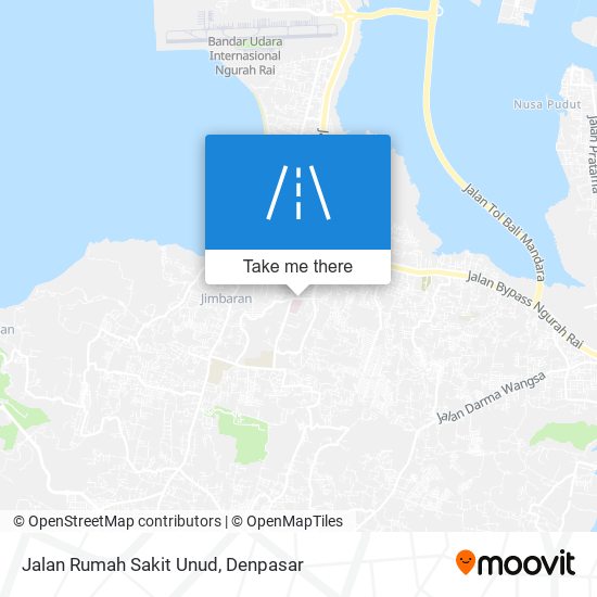 Jalan Rumah Sakit Unud map