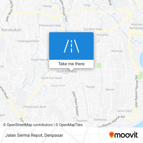 Jalan Serma Repot map