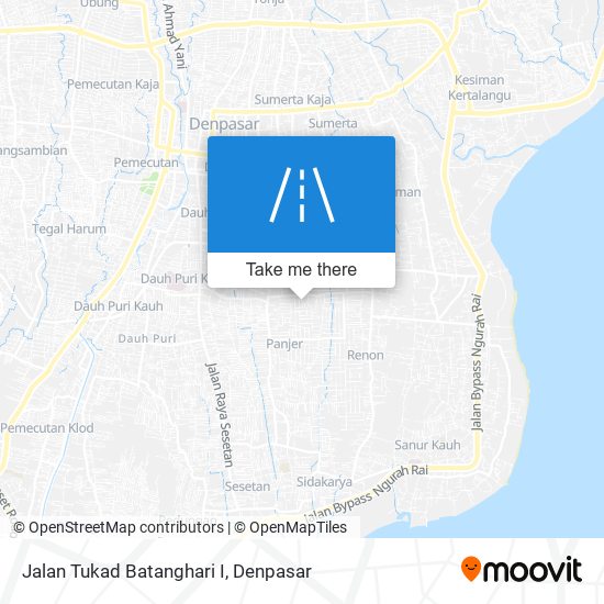 Jalan Tukad Batanghari I map