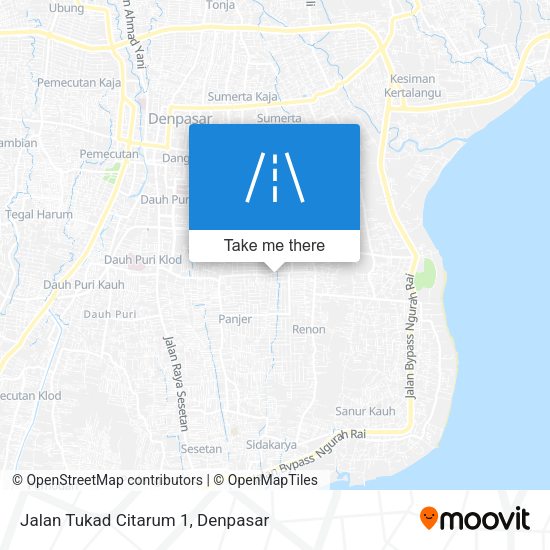 Jalan Tukad Citarum 1 map