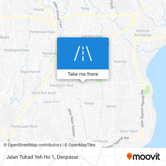 Jalan Tukad Yeh Ho 1 map