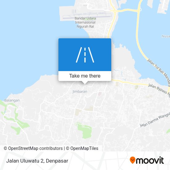 Jalan Uluwatu 2 map