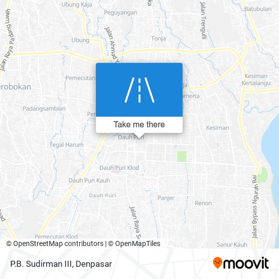 P.B. Sudirman III map