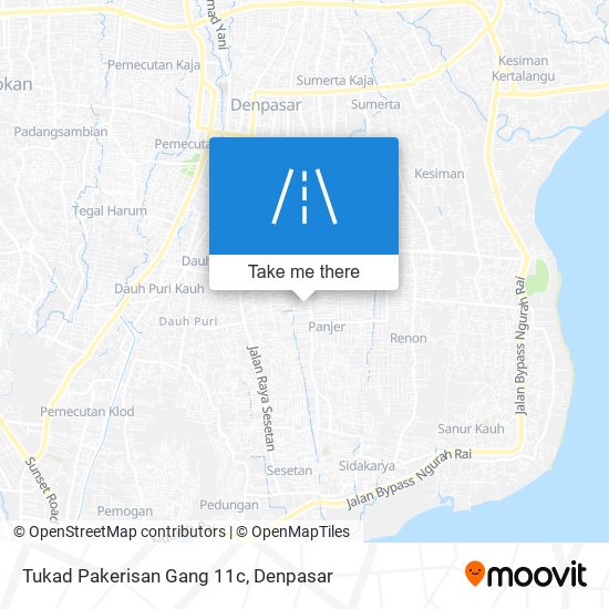 Tukad Pakerisan Gang 11c map