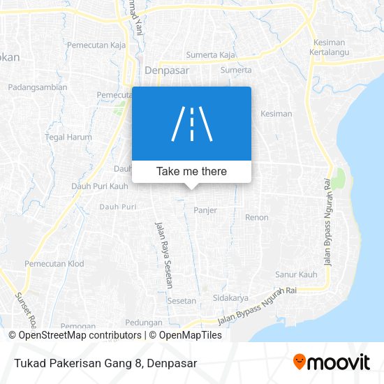 Tukad Pakerisan Gang 8 map
