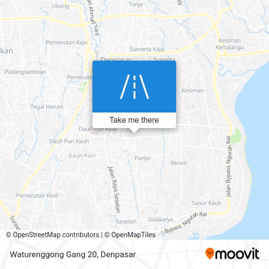 Waturenggong Gang 20 map