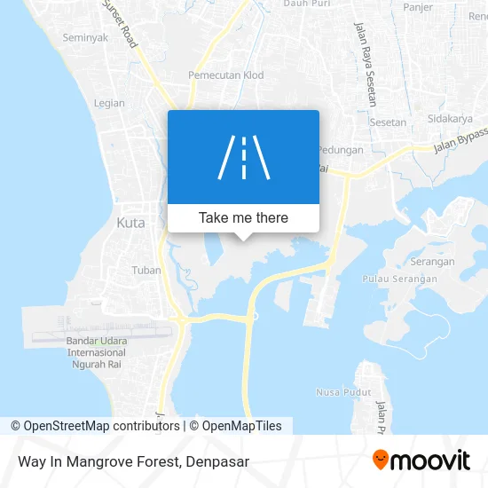 Way In Mangrove Forest map