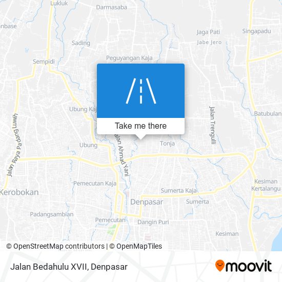 Jalan Bedahulu XVII map