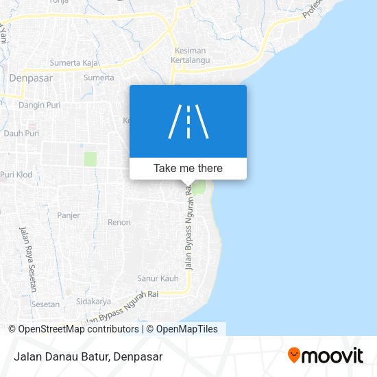 Jalan Danau Batur map