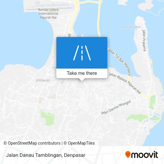 Jalan Danau Tamblingan map