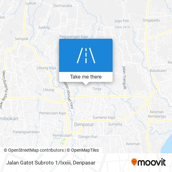 Jalan Gatot Subroto 1/Ixxiii map