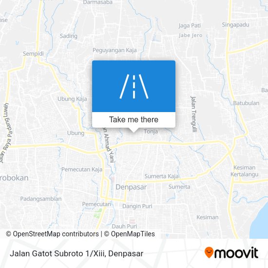 Jalan Gatot Subroto 1/Xiii map