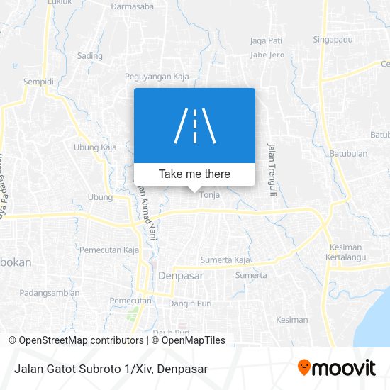 Jalan Gatot Subroto 1/Xiv map