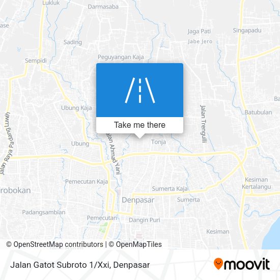 Jalan Gatot Subroto 1/Xxi map