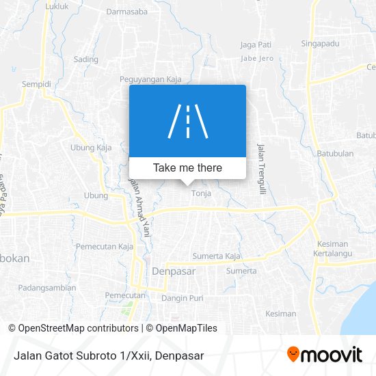 Jalan Gatot Subroto 1/Xxii map