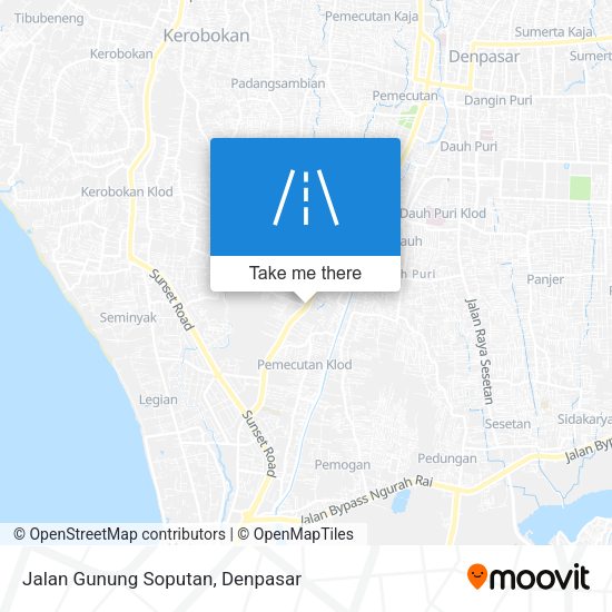 Jalan Gunung Soputan map