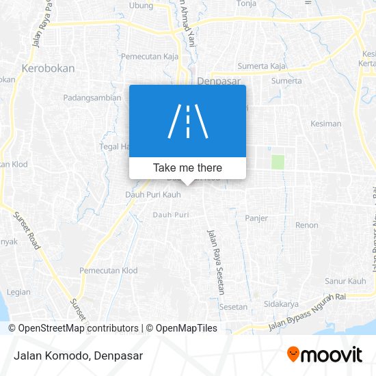 Jalan Komodo map