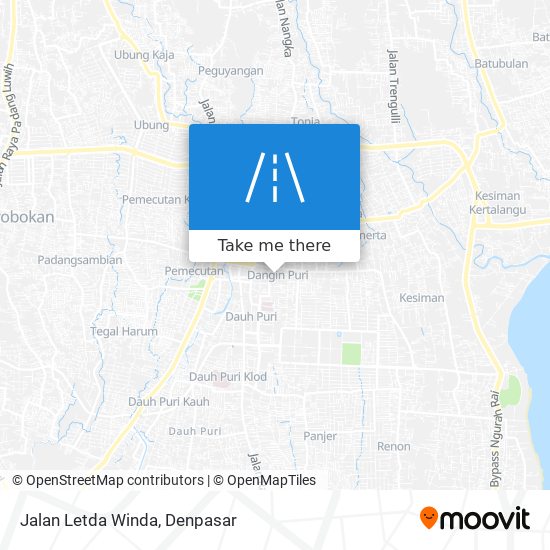 Jalan Letda Winda map