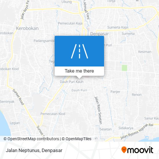 Jalan Neptunus map