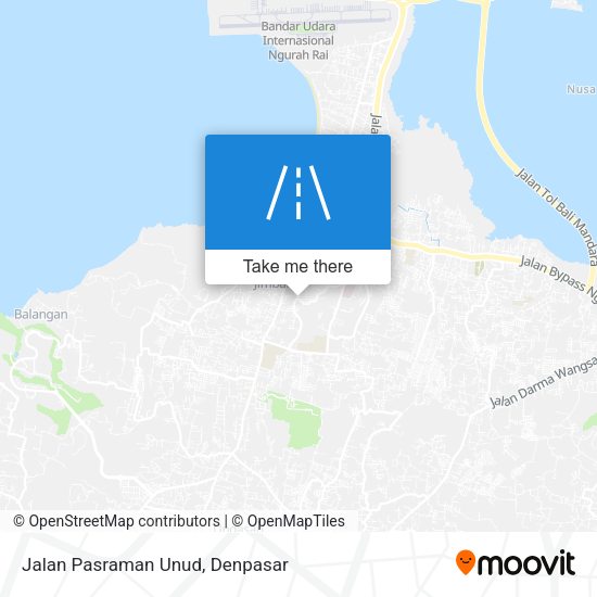 Jalan Pasraman Unud map