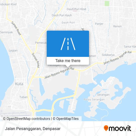 Jalan Pesanggaran map