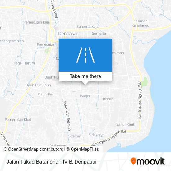 Jalan Tukad Batanghari IV B map
