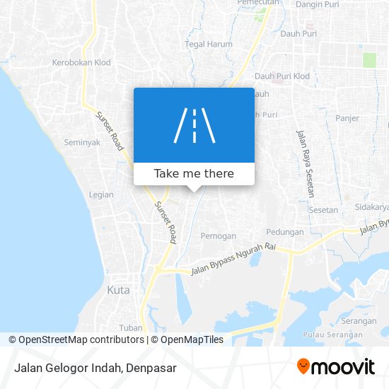 Jalan Gelogor Indah map