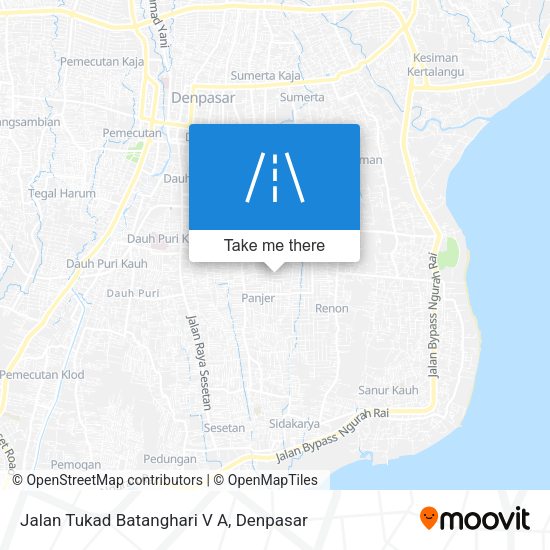 Jalan Tukad Batanghari V A map