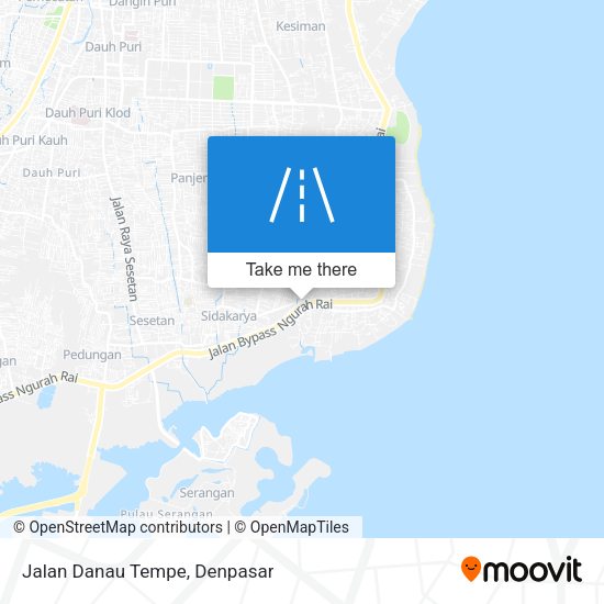 Jalan Danau Tempe map