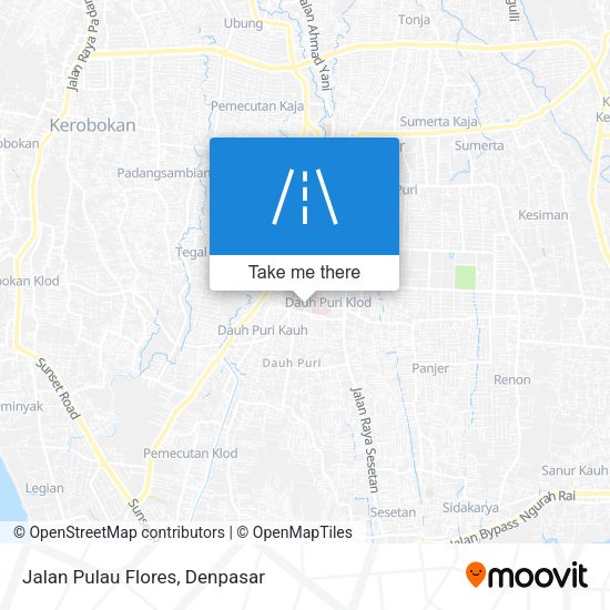 Jalan Pulau Flores map