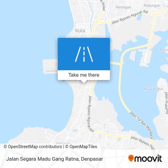Jalan Segara Madu Gang Ratna map