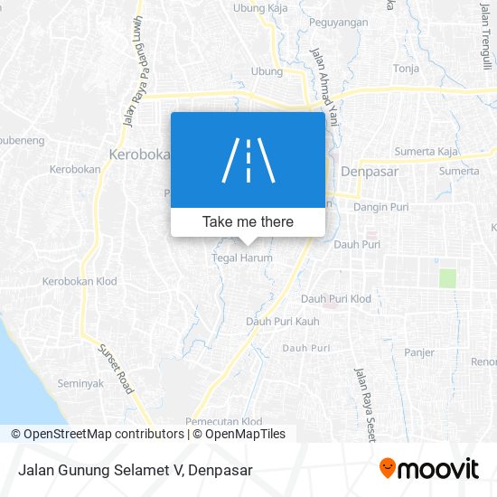 Jalan Gunung Selamet V map