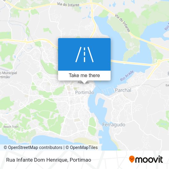 Rua Infante Dom Henrique map