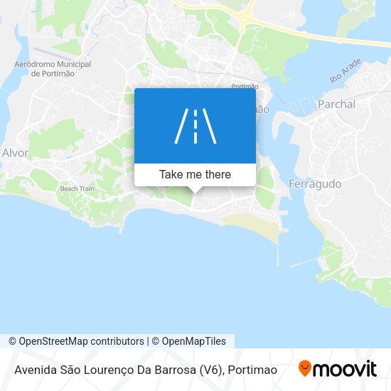 Avenida São Lourenço Da Barrosa (V6) mapa