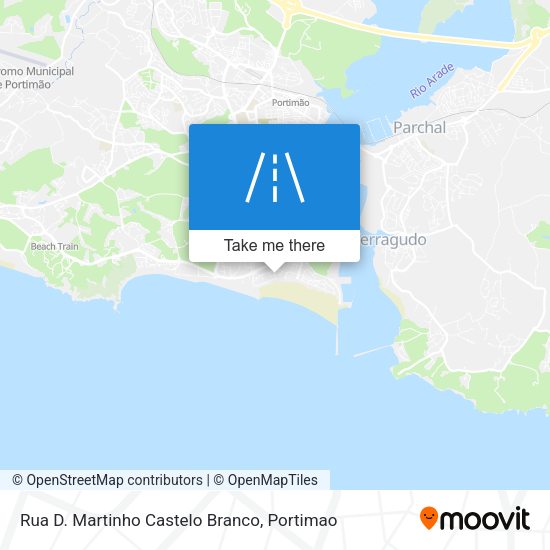 Rua D. Martinho Castelo Branco mapa