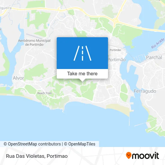 Rua Das Violetas map