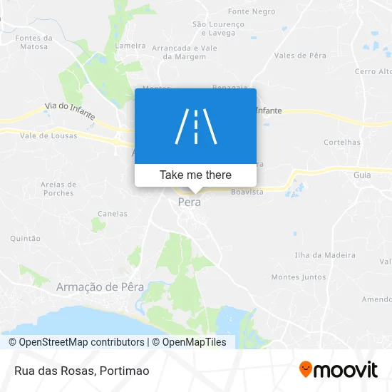 Rua das Rosas map
