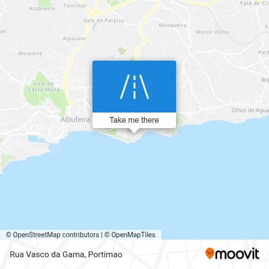 Rua Vasco da Gama map