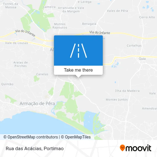 Rua das Acácias map